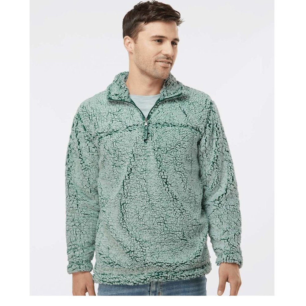 Boxercraft Unisex Sherpa QuarterZip Pullover - Q10 - Frosty Hunter